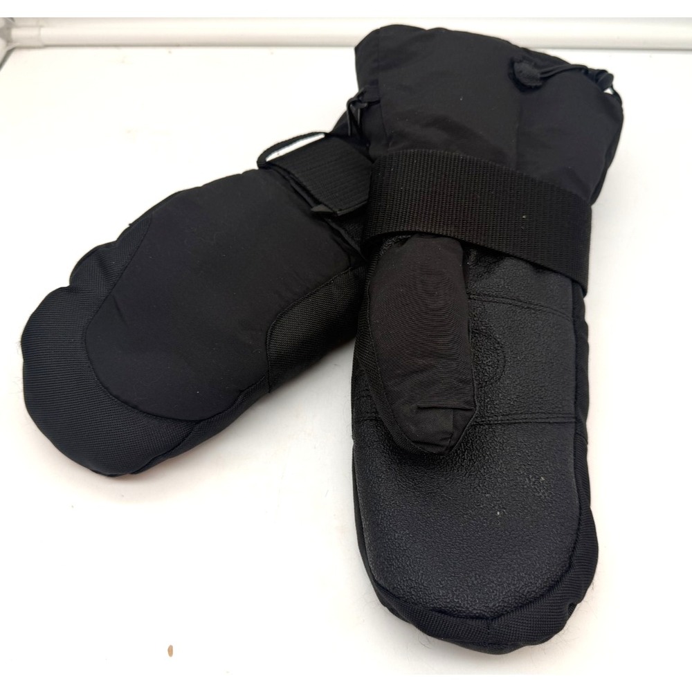 Vintage ZERO 90s Ski Snowboard Mittens Black Featherlite Insulated | Men's Small - Picture 9 of 15